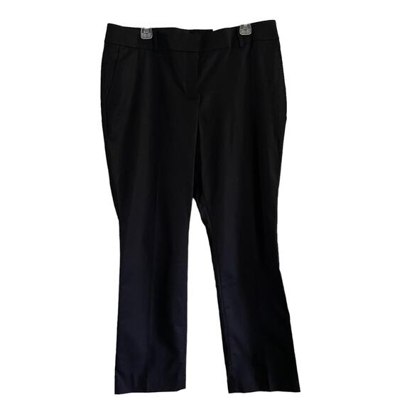 NEW Ann Taylor LOFT Mid Rise Straight Leg Full Length Black Work Office Pants - Picture 1 of 12